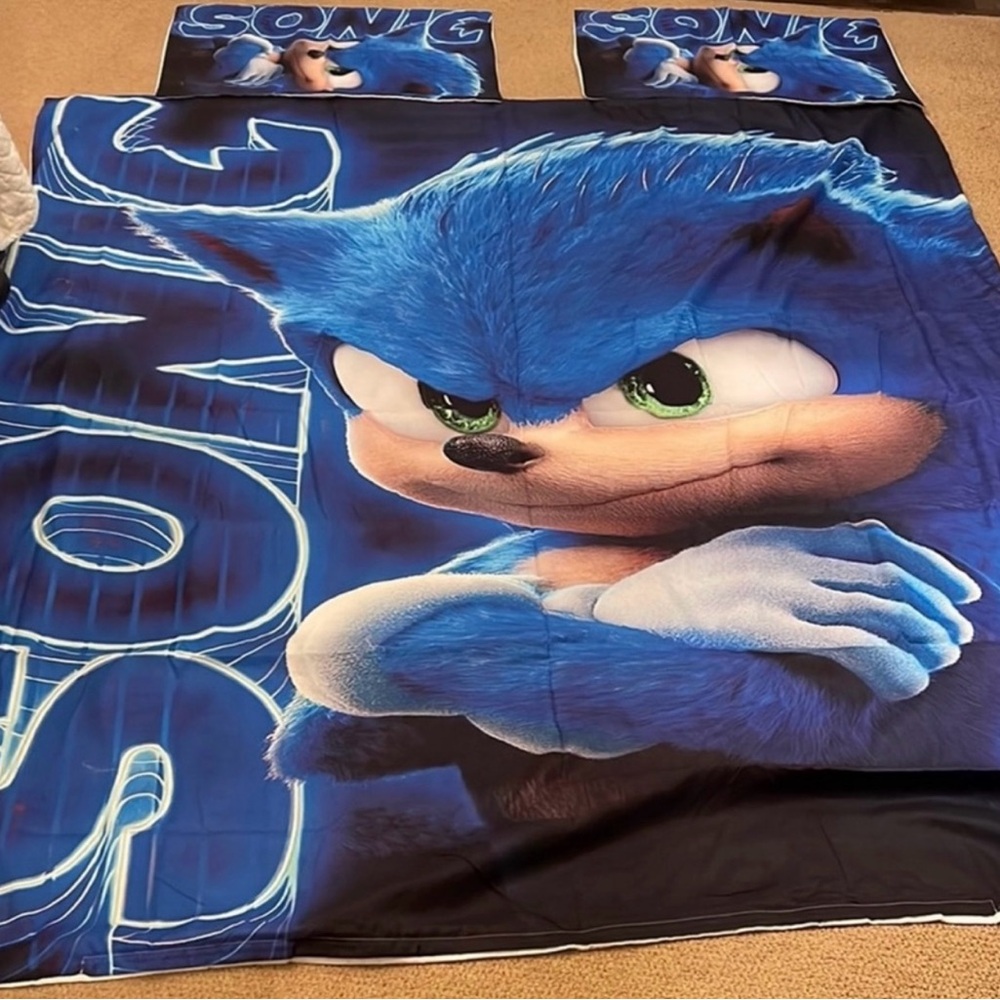 Sonic the Hedgehog Blue Bedding Set